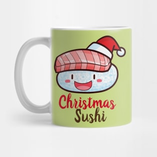 Kawaii christmas tuna sushi Mug